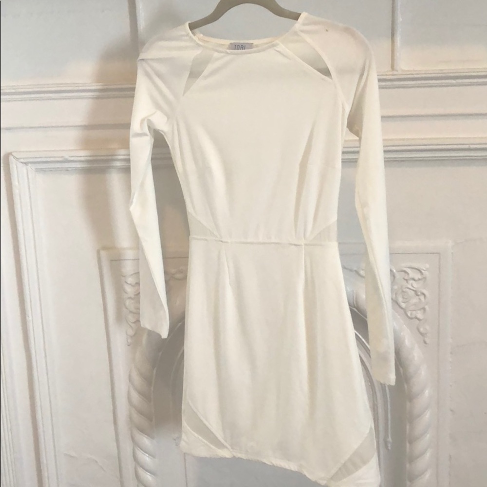 Tobi white tight dress